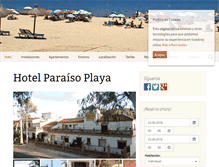 Tablet Screenshot of hotelparaisoplaya.com